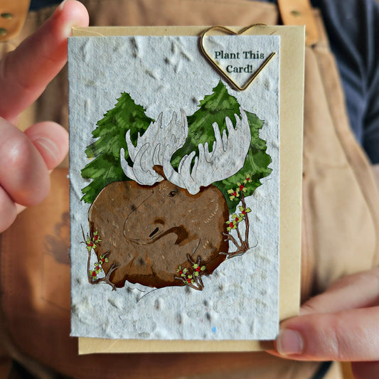 Mini Card - Canadian Moose
