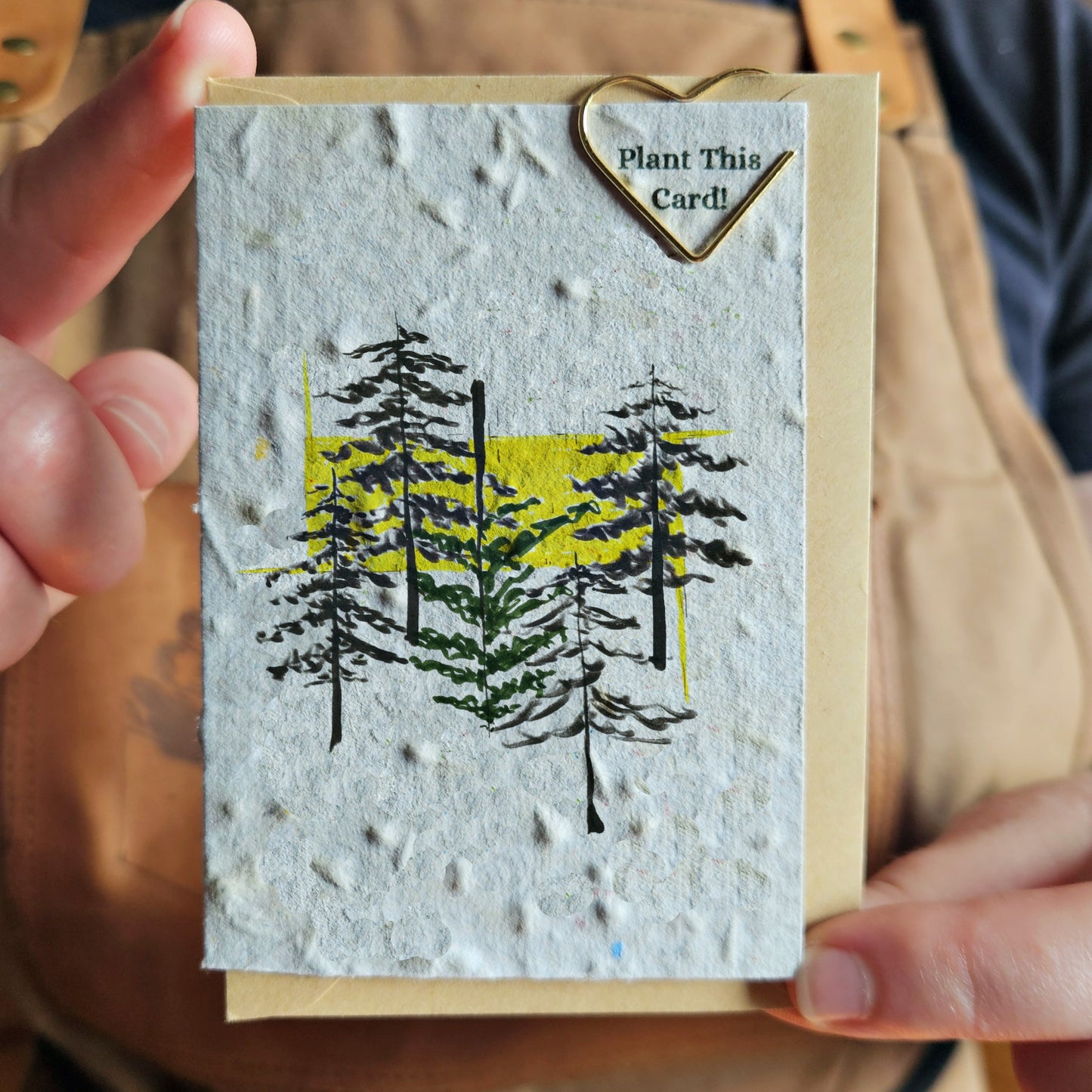 Mini Card - Pine Trees